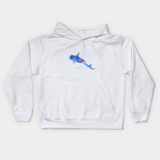 Blue Whale shark, Blue Whale Kids Hoodie